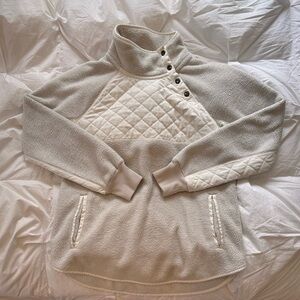 Abercrombie & Fitch Button Neck Pullover Fleece